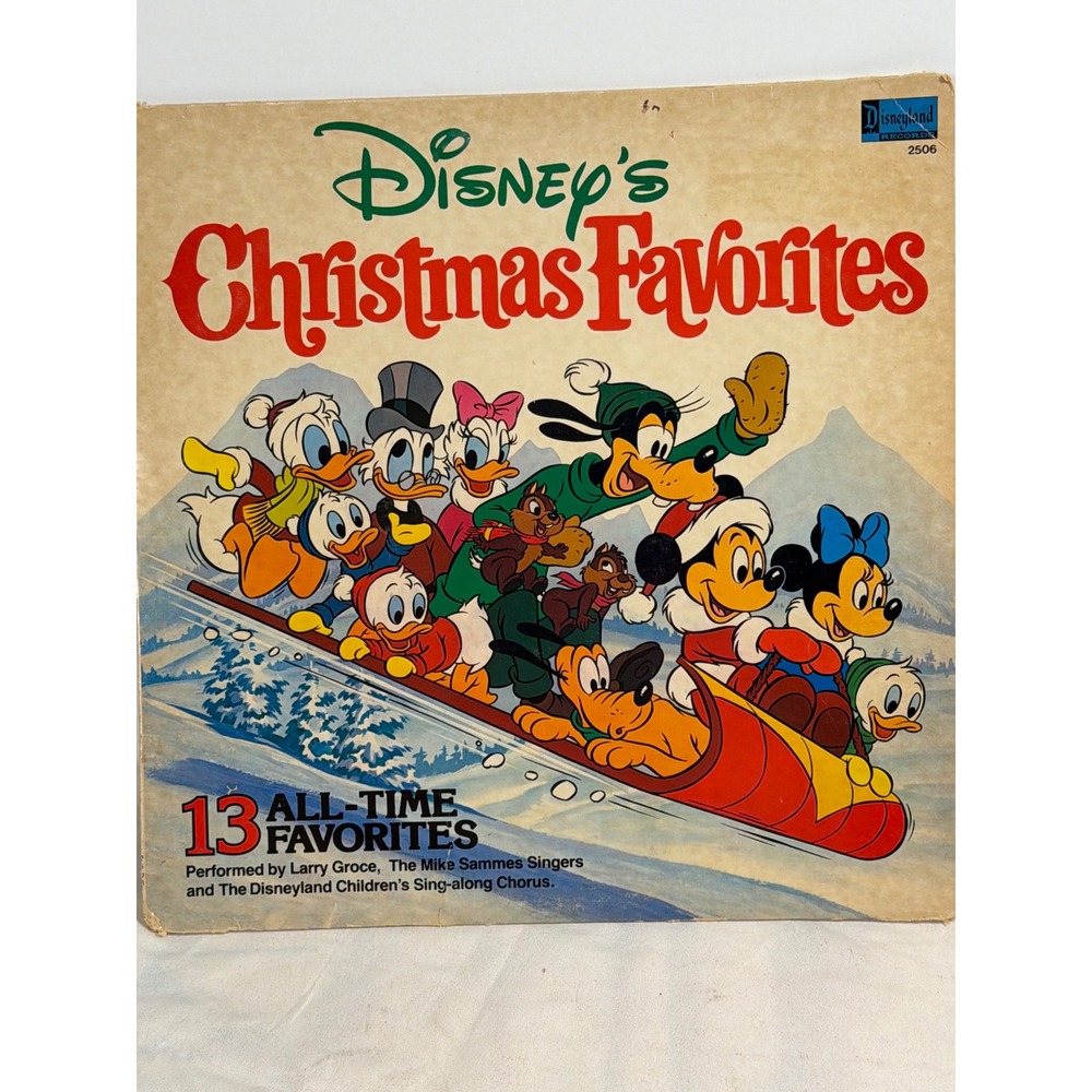 Disney's Christmas Favorites Vinyl LP 1979 Disneyland Records 2506 Larry Groce
